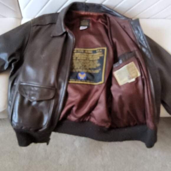 AUTHENTICAVIREXLTD FLIGHT GARMENT LEATHER